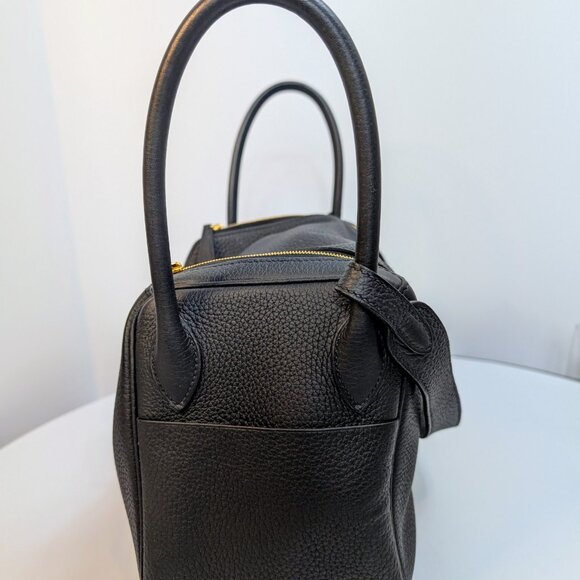 Hermes Black Taurillon Clemence Leather Lindy 26 - Picture 6 of 16